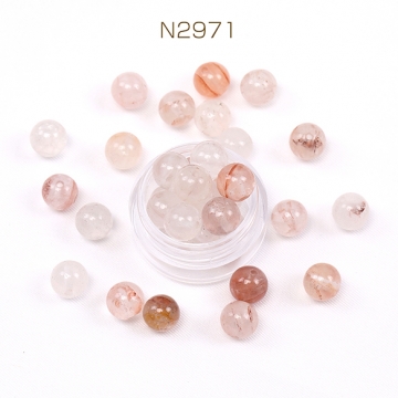 天然石ビーズ 水晶 丸玉 8mm（6ヶ）