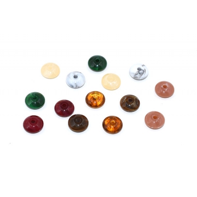 アクリルビーズ ソロバン 6×13mm ビーズパーツ【20ヶ】