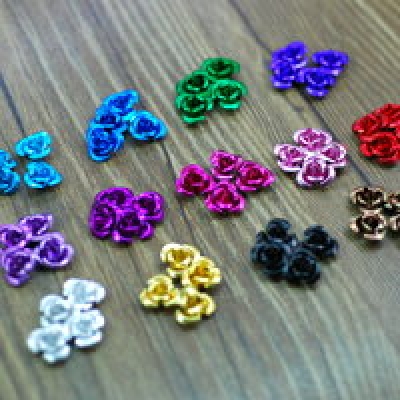 アルミローズ 12mm カラーミックス(50ヶ)