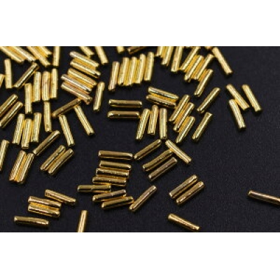 ネイルパーツ メタルパーツ スティック 1×4mm ゴールド【約500ヶ】