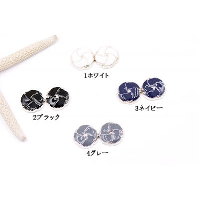 デコパーツ フラワー 17×18mm アクリル エポ付【10ヶ】