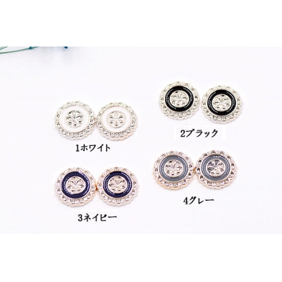 デコパーツ レースと六弁花 18mm アクリル エポ付【10ヶ】 