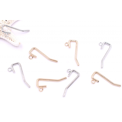 大特価 !ポニーフック ヘアアクセサリー カン付 14×31mm【10ヶ】