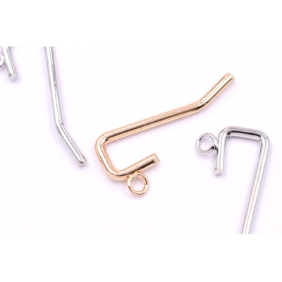 ポニーフック ヘアアクセサリー カン付 14×31mm【100ヶ】 