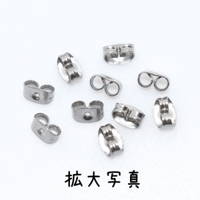 ピアス チタンキャッチ 4×7mm 5ペア（10個入） 