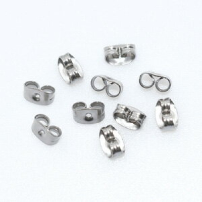 ピアス チタンキャッチ 4×7mm 5ペア（10個入） 