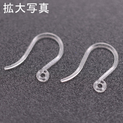 樹脂フックピアス U字 クリア 10ペア（20個入）