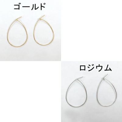 フープピアス 雫 0.7×32mm