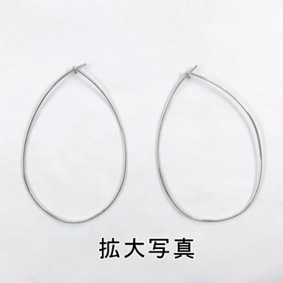 フープピアス 雫 0.7×43mm