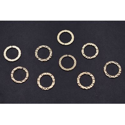 チェーンパーツ 丸 22mm ゴールド【20ヶ】 