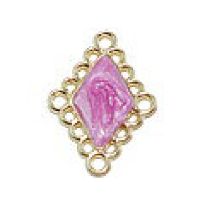 チェーンパーツ 菱形 エポ付フィッシャー ゴールド 