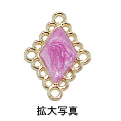 チェーンパーツ 菱形 エポ付フィッシャー ゴールド 