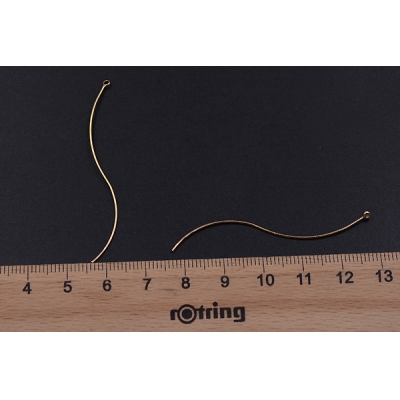 メタルスティック ウェーブNo.1 カン付 0.7×52mm ゴールド【10ヶ】