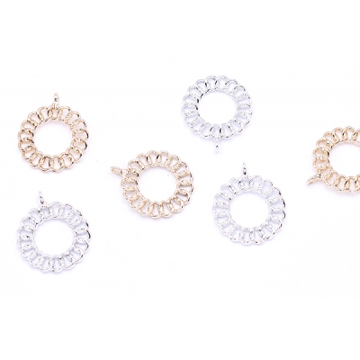 チャームパーツ チェーンリング 26×31mm【10ヶ】