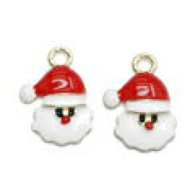 大特価 !チャーム クリスマス サンタクロース3 ゴールド(5個入)