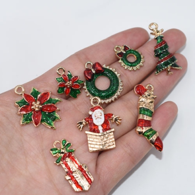 チャーム クリスマス ステッキ2 ゴールド