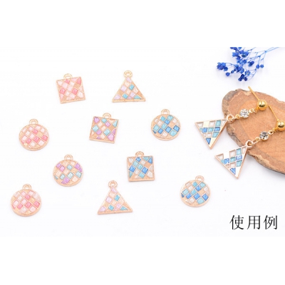 エポチャーム 正方形 12×15mm ゴールド【10ヶ】