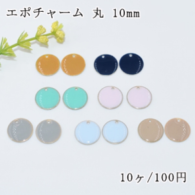 エポチャーム 丸 穴有り 10mm【10ヶ】 