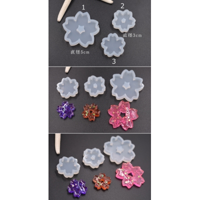 シリコンモールド レジンモールド 桜 ハンドメイド用