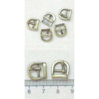 ミニミニパーツ バックル8 真鍮古美 10個入