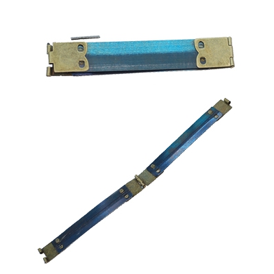 バネ口金 10cm 両側真鍮古美