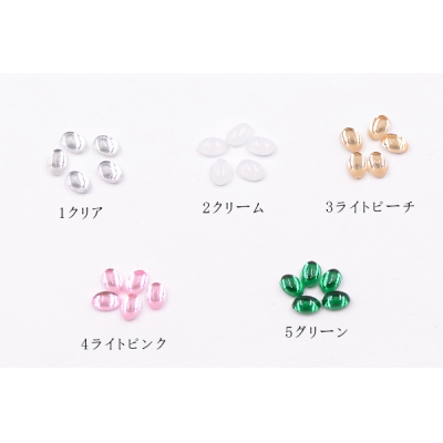 ネイルパーツ アクリルパーツ オーバル 4×6mm【200ヶ】	A1680