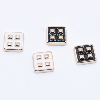 デコパーツ アクリルパーツ 正方形 エポ付  8x8mm【20ヶ】