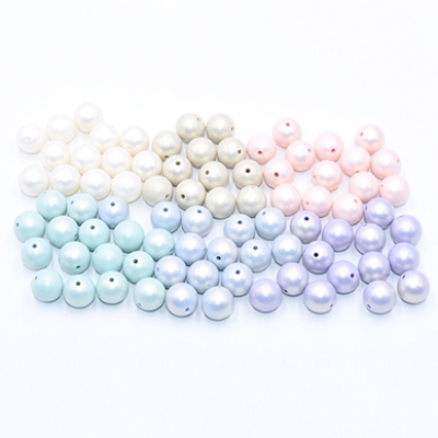 プラスチックパール 丸玉 12mm 全6色【40g(約47ヶ)】