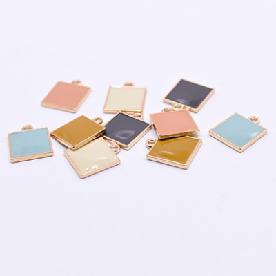 エポチャーム 正方形 14×17mm ゴールド【10ヶ】