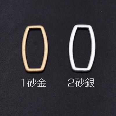 チャームパーツ 変形長方形フレーム 13×25mm【10ヶ】
