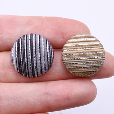 包みボタン 半円 20mm デコパーツ 布地【20ヶ】