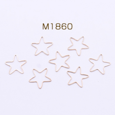フレームパーツ 星型 21×21mm ゴールド【30ヶ】