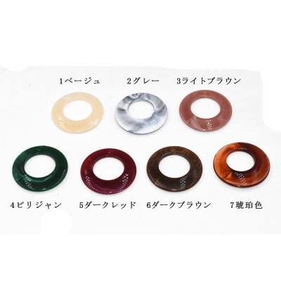 アクリルパーツ プレート 抜き正円 38mm 1穴【10ヶ】