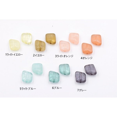 アクリルビーズ クリアカラー 不規則菱形 15×18mm【15ヶ】