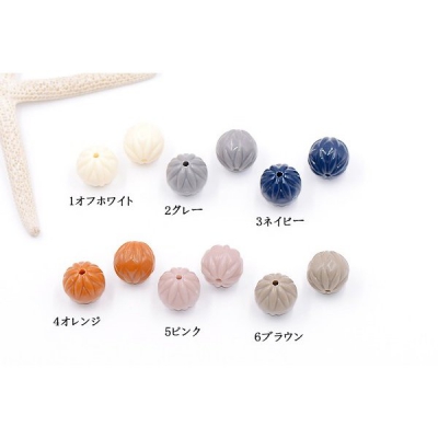 アクリルビーズ 丸玉 模様入り 15×15mm【20ヶ】