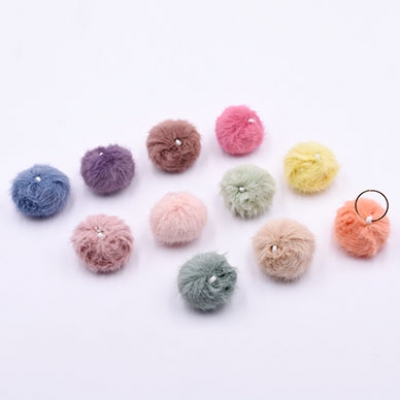 ミンクファーボール 35mm フェイクファー【10ヶ】
