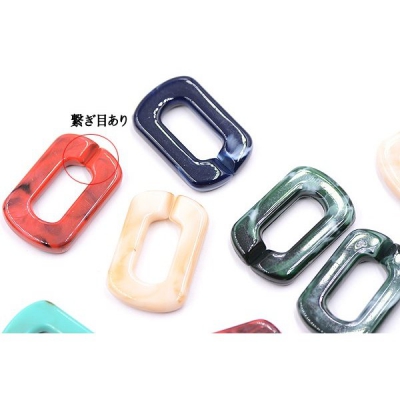 アクリルチェーンパーツ 長方形 20×31mm【10ヶ】