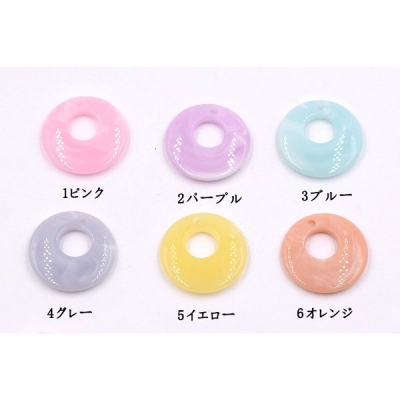 アクリルパーツ 抜き正円 24mm 穴あり【10ヶ】