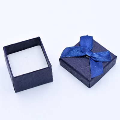 ジュエリーボックス　指輪ボックス　正方形B　蝶結び　5×5cm【6個セット】※ネコポス不可