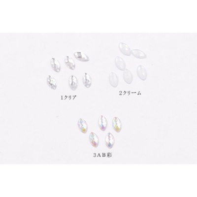 ネイルパーツ アクリルパーツ ホースアイカットB 3×6mm【200ヶ】