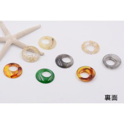 樹脂チャーム 抜き正円 穴なし 30mm【10ヶ】