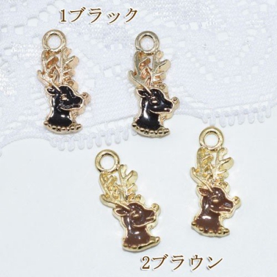 チャーム クリスマス トナカイ ゴールド