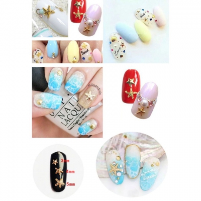 最安値挑戦中！ネイルパーツ メタルグッズ メタルパーツ ネイルアート 10g(約90個) 【Nail Parts】