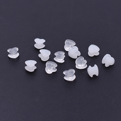 ピアスキャッチ ハート型 6×6mm【20ヶ】