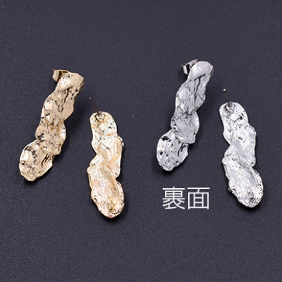 ピアス金具 3連不規則 カン付き 11×35mm【4ヶ】