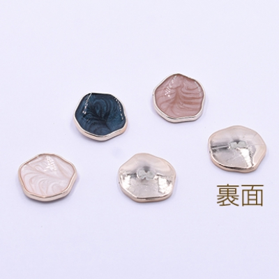 高品質デコパーツ アクリルパーツ 不規則形 23×24mm エポ付き【10ヶ】