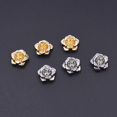 メタルフラワー 花座 No.70 ビーズキャップ 14×15mm【10ヶ】