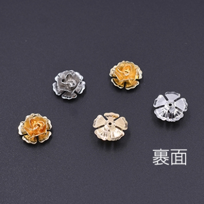 メタルフラワー 花座 No.74 ビーズキャップ 15×15mm【5ヶ】