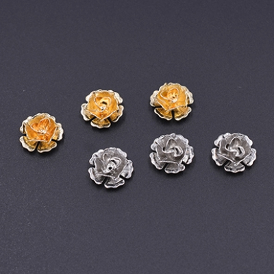 メタルフラワー 花座 No.74 ビーズキャップ 15×15mm【5ヶ】