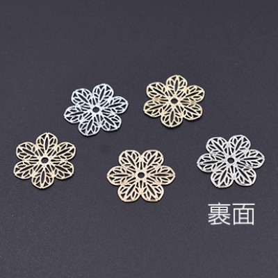 透かしパーツ 花10 20×22mm【6ヶ】